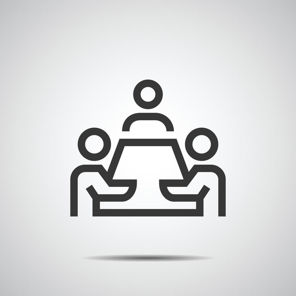 meeting icon business vector illustration