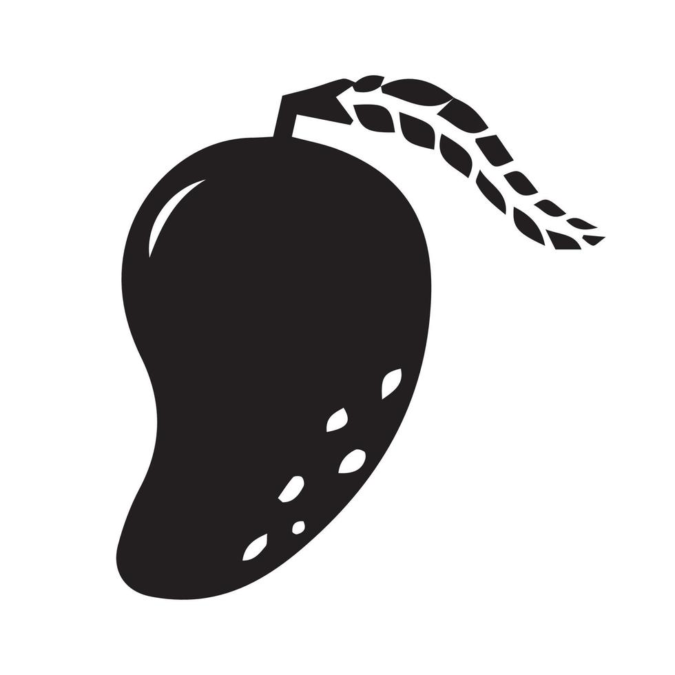 Hand drawn doodle black fruit. vector