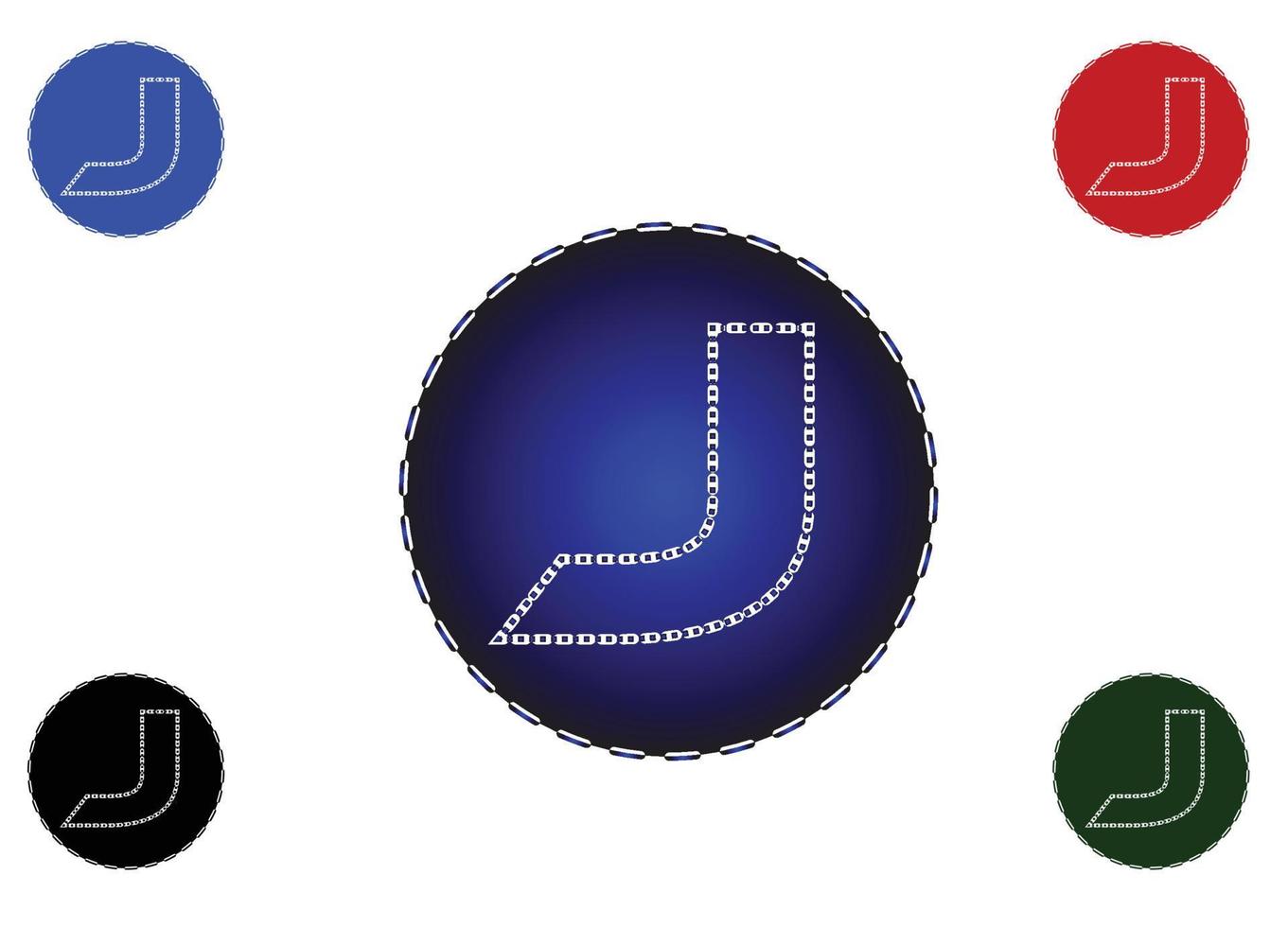 Plantilla de diseño de logotipo e icono de letra J vector