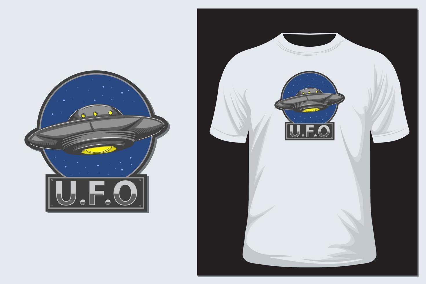 Ufo vector illustration t shirt