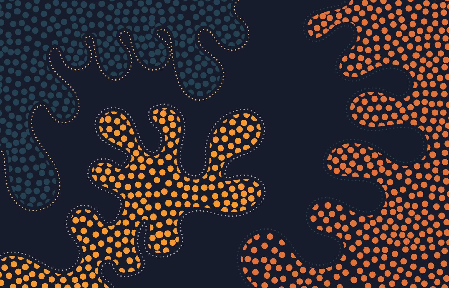 Abstract pattern dots design artwork decorative design of doodle digit template. Decorative of hand drawing design background. Illustration vector