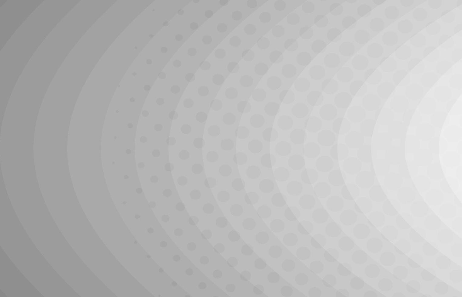 Abstract circle dots design of gradient white template. Overlapping with geometric halftone background. Illustration vector