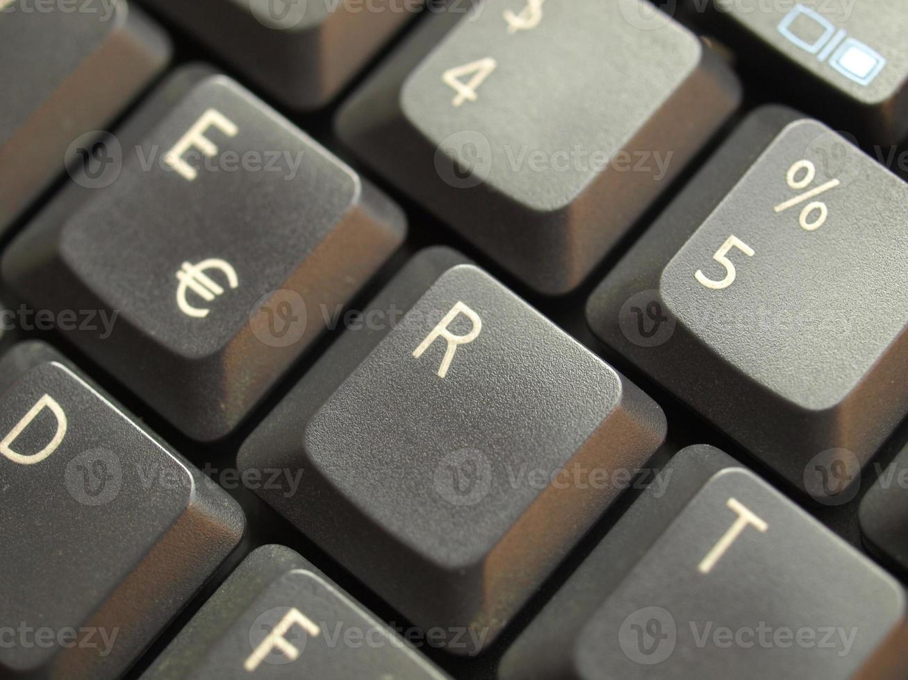 teclas del teclado de la computadora foto
