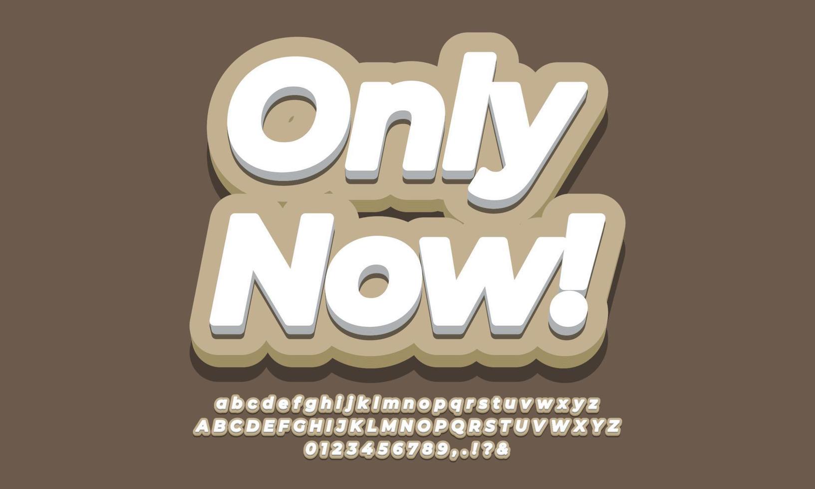 Only Now Sale discount promotion 3d  template vector