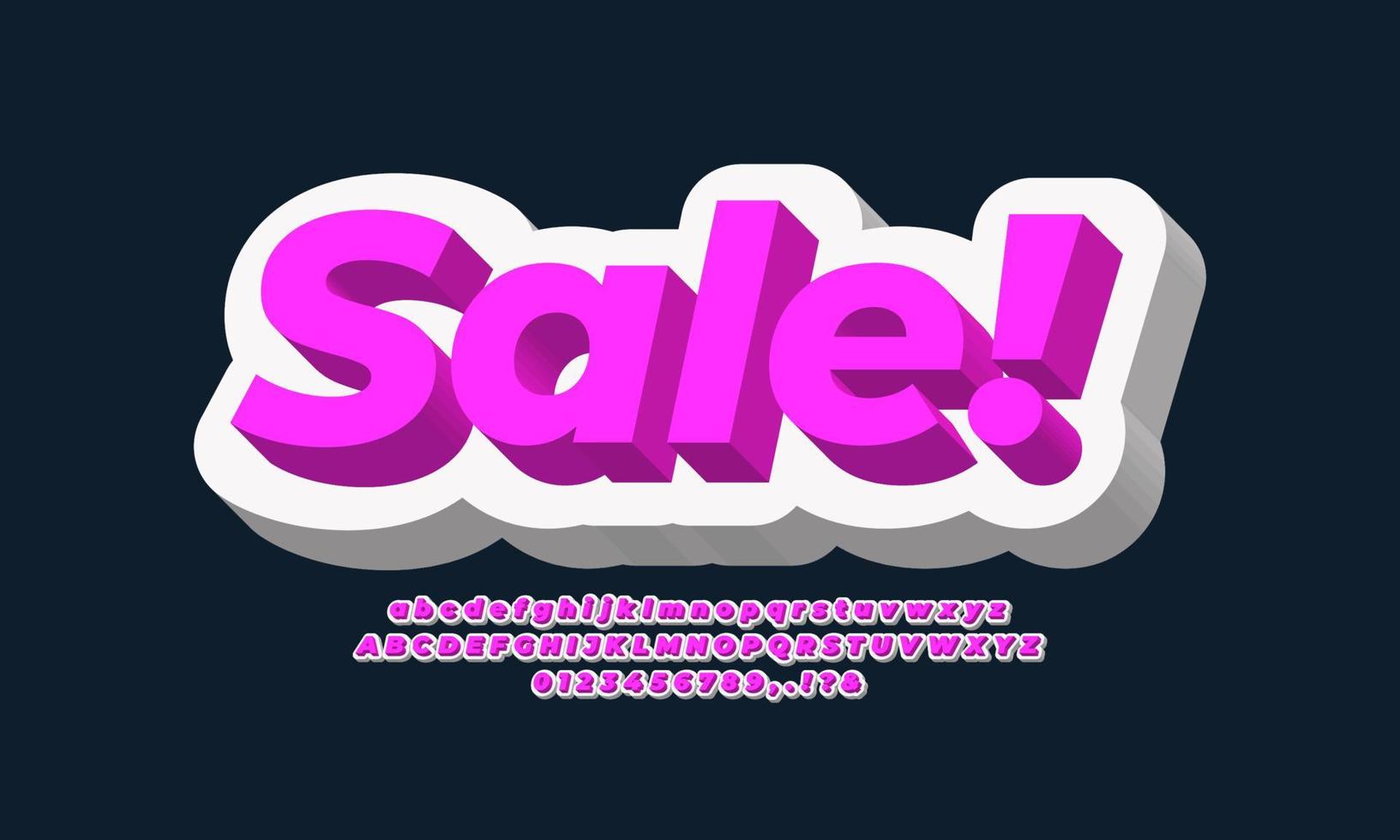 Sale discount promotion  3d  white pink vector