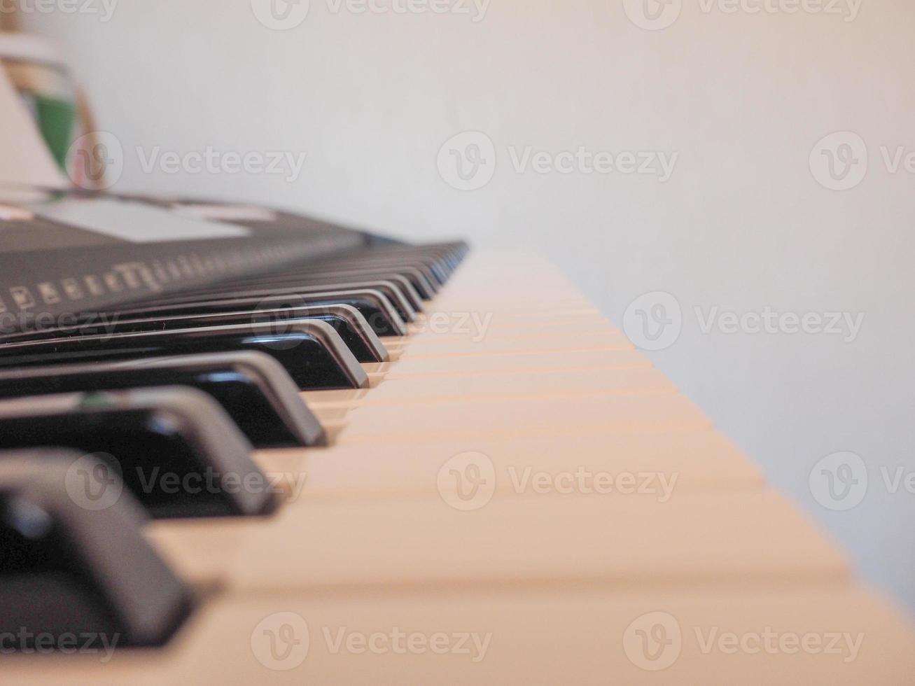 Music keyboard keys photo