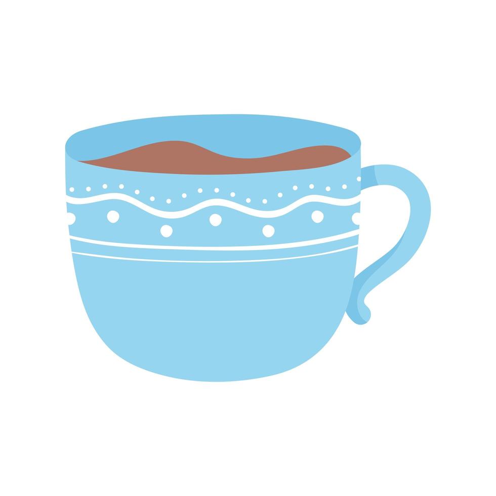 dibujos animados de taza de café vector