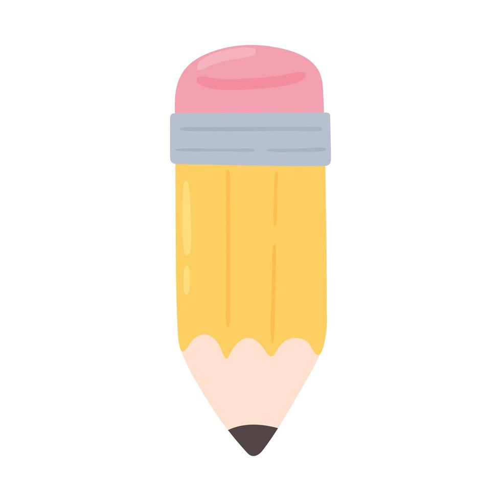 cartoon pencil icon vector