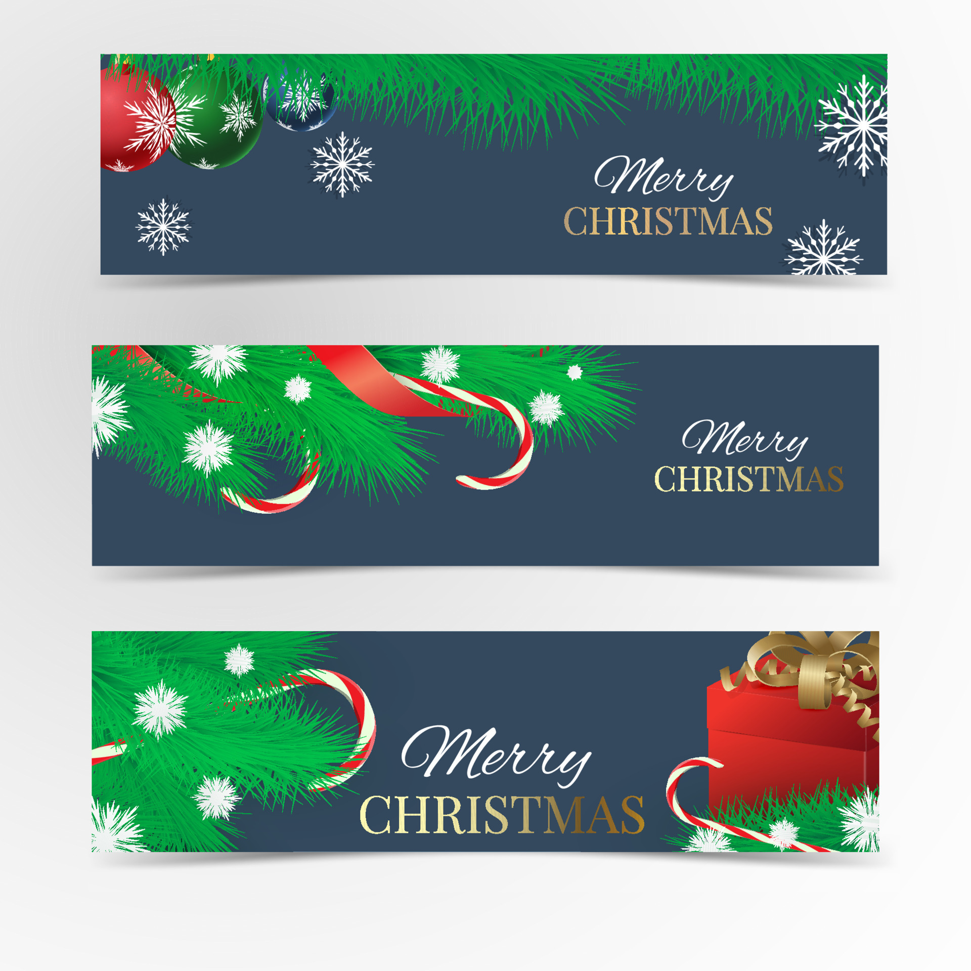 Christmas banner set 5251508 Vector Art at Vecteezy