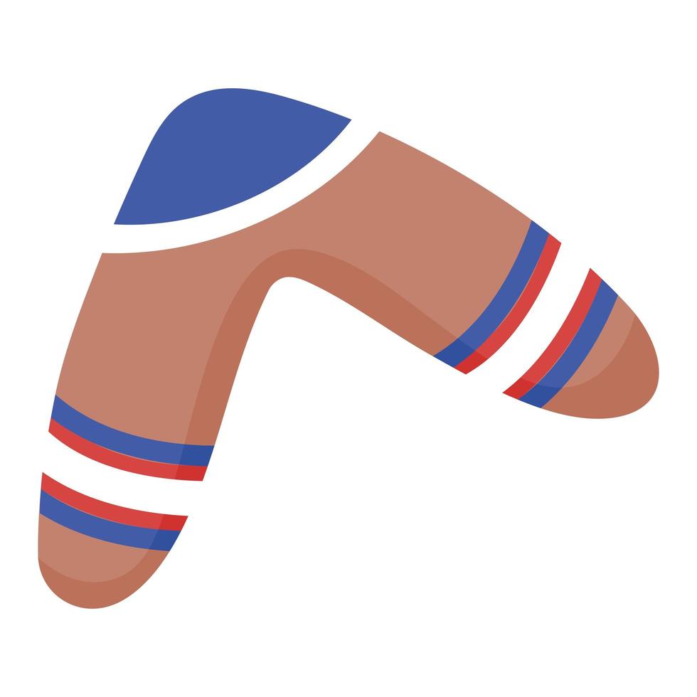 boomerang toy icon vector