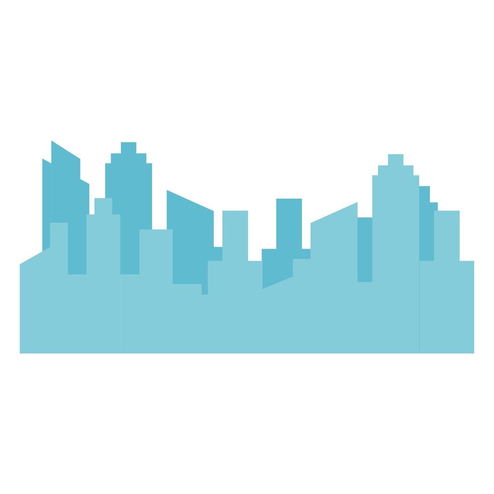 silhouette city urban vector