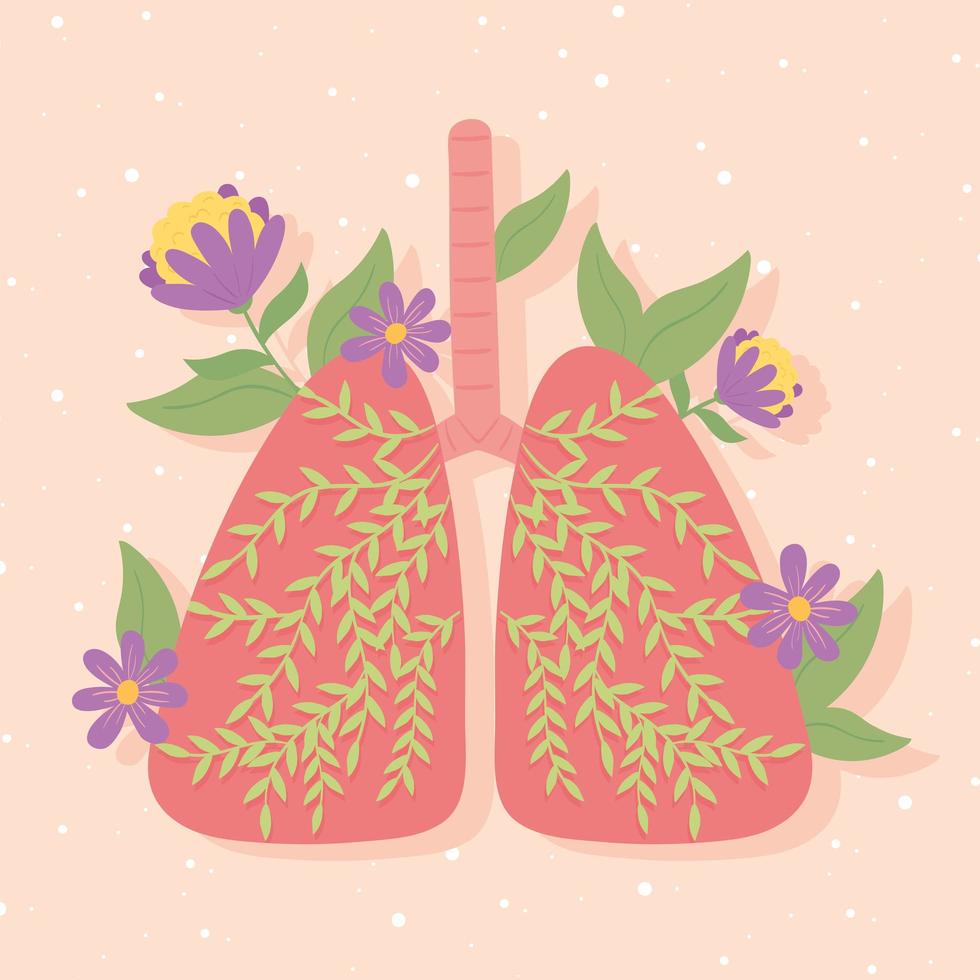 lungs body part vector