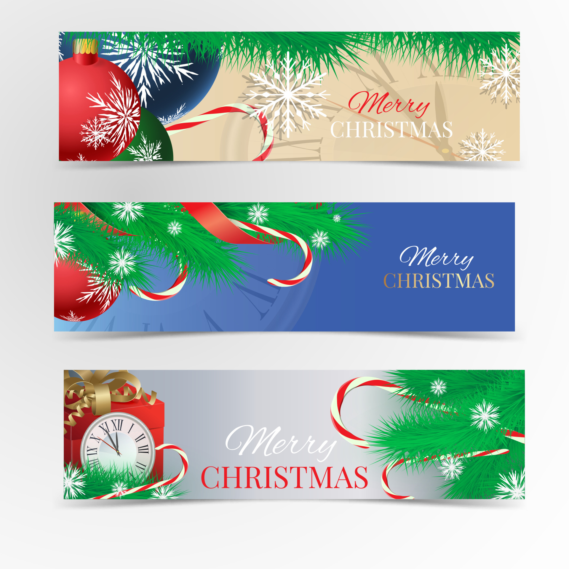 Christmas banner set 5251649 Vector Art at Vecteezy