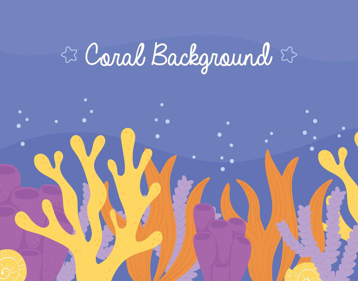 coral background concept vector
