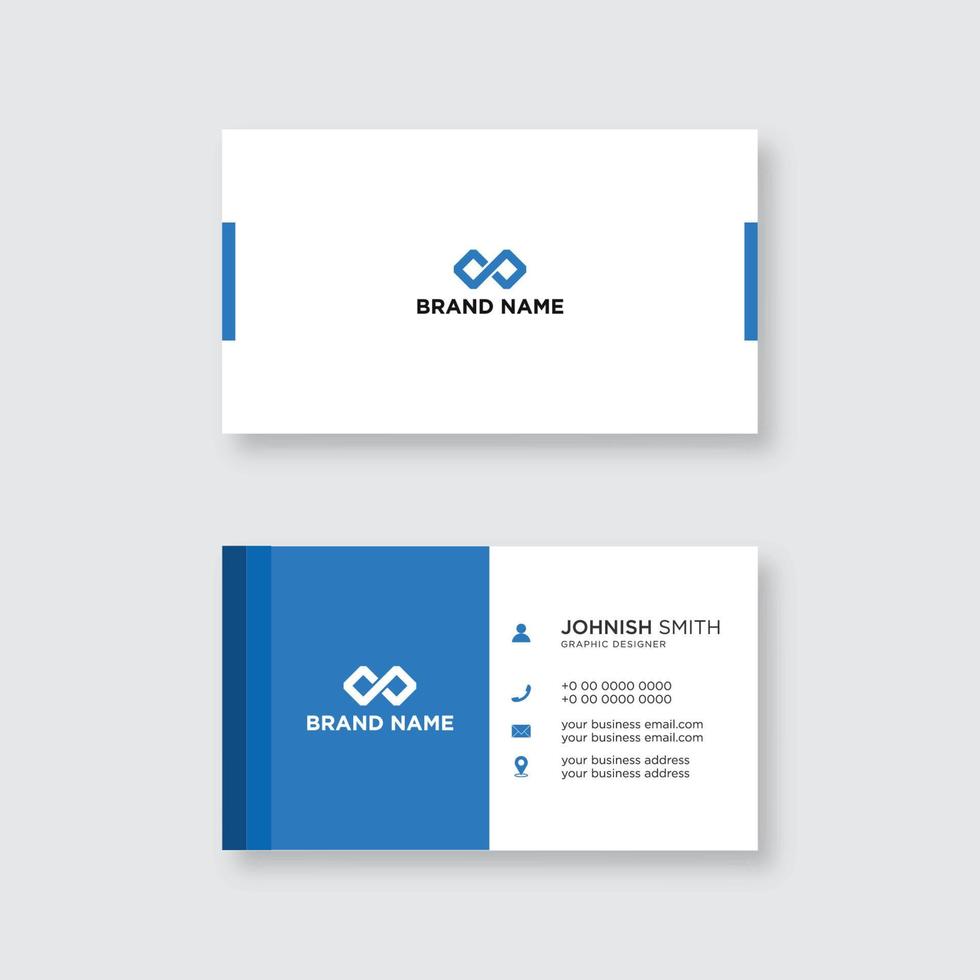 Modern professional business card design vector