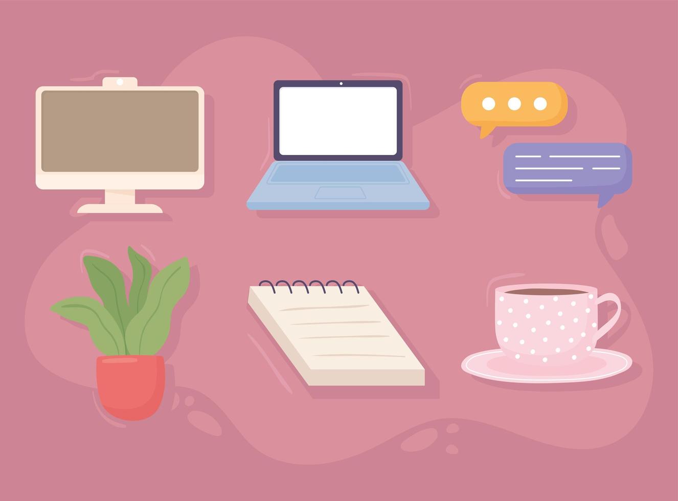 computer message icons vector