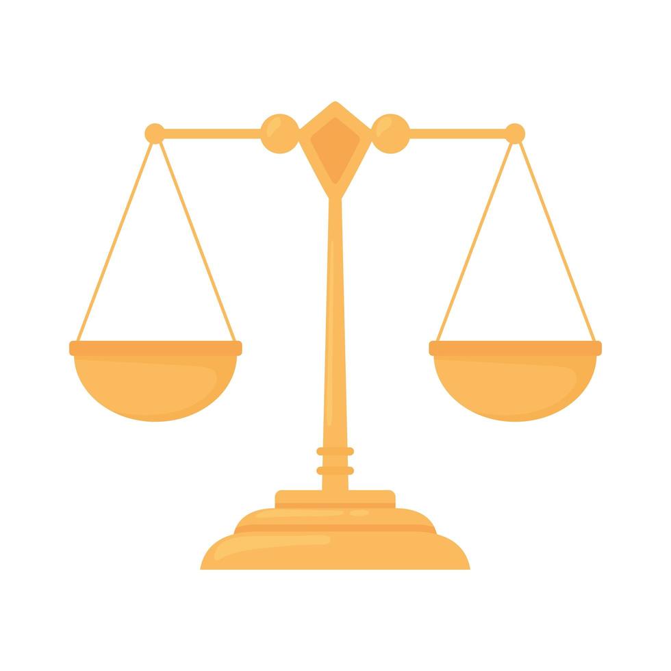 legal justice balance scale vector