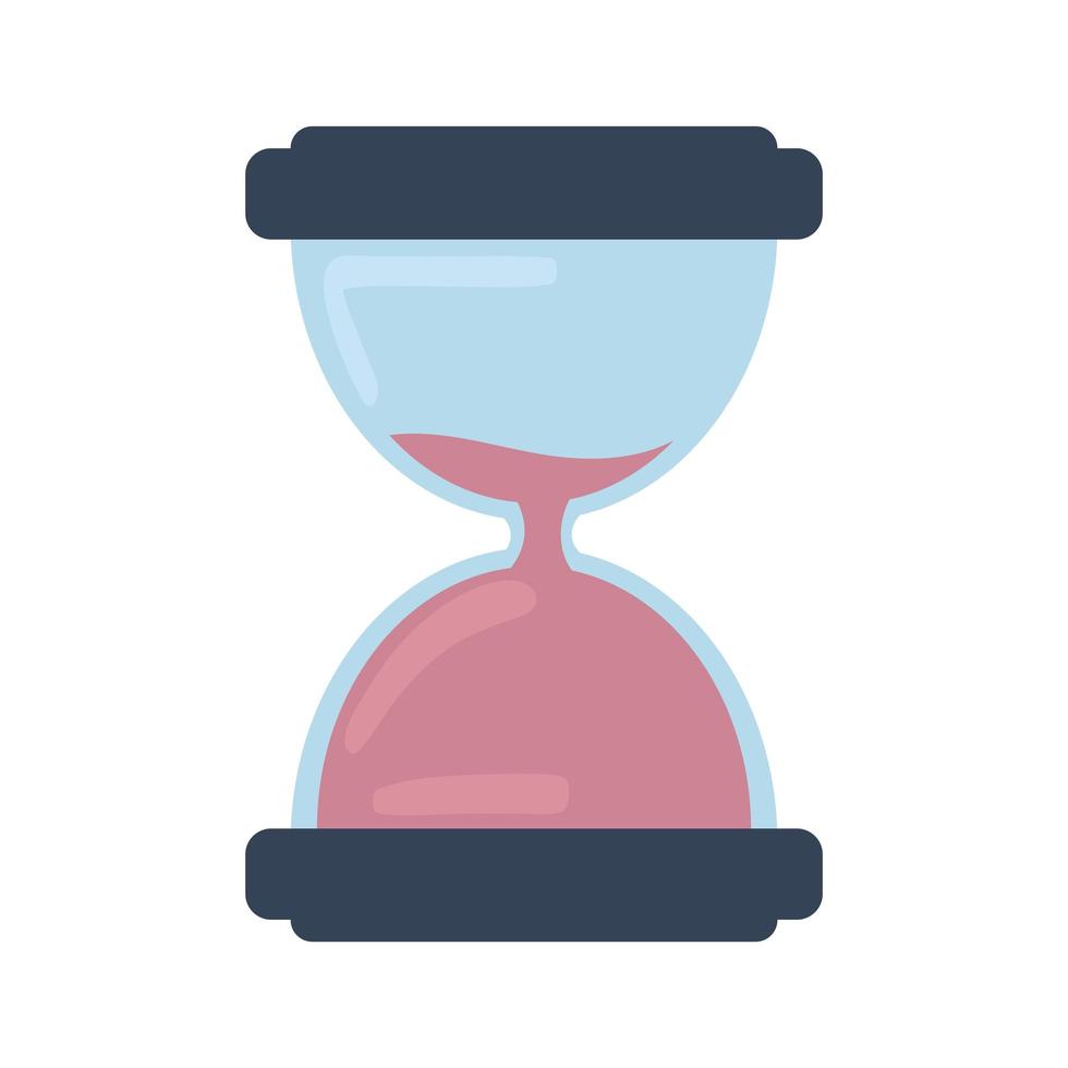 icono de tiempo de reloj de arena vector