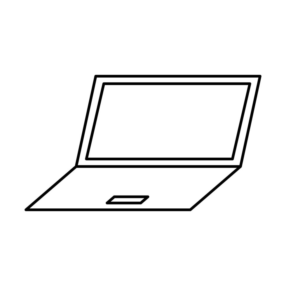 laptop gadget device vector