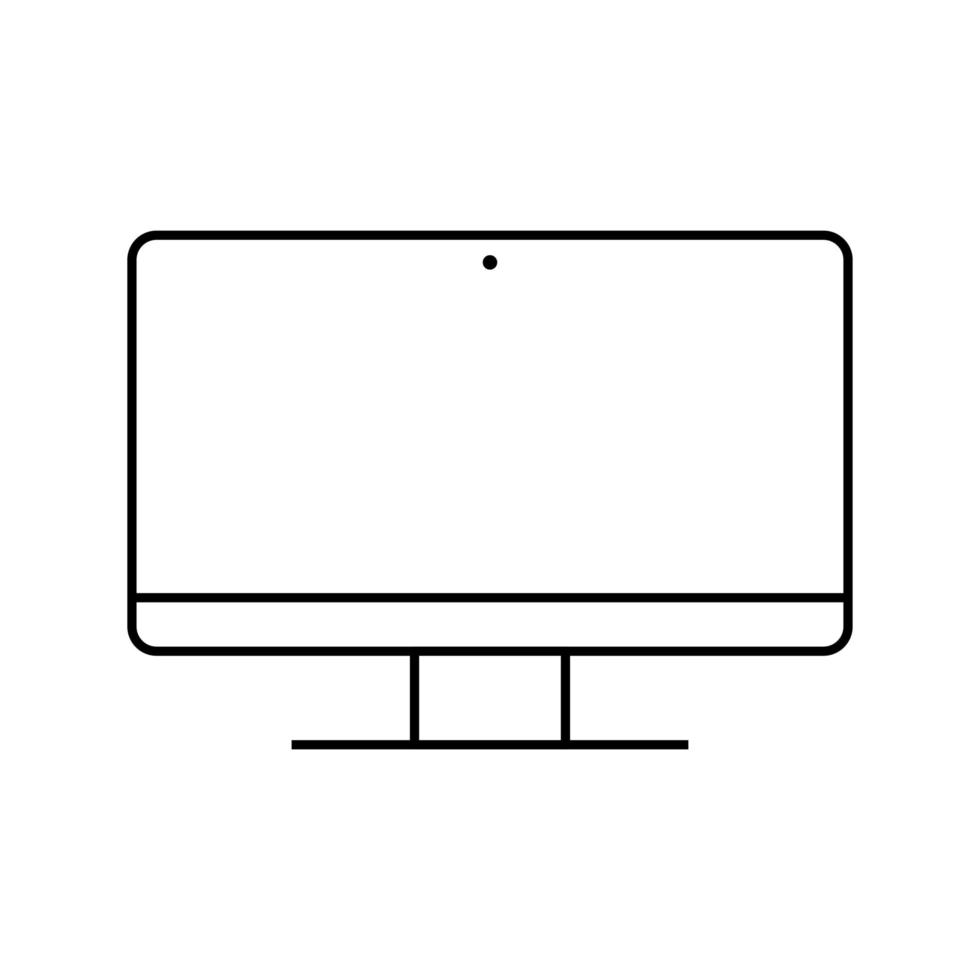 icono de la pantalla de la computadora vector