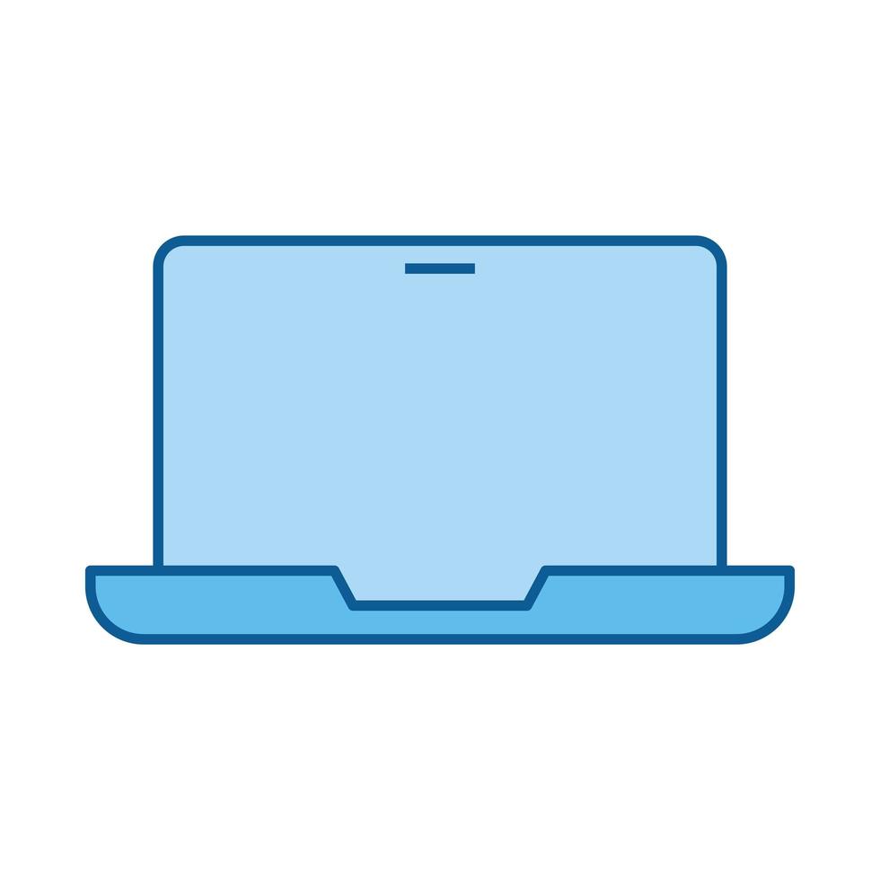 laptop device digital vector