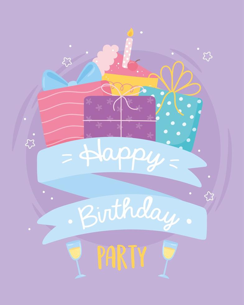 happy birthday party vector