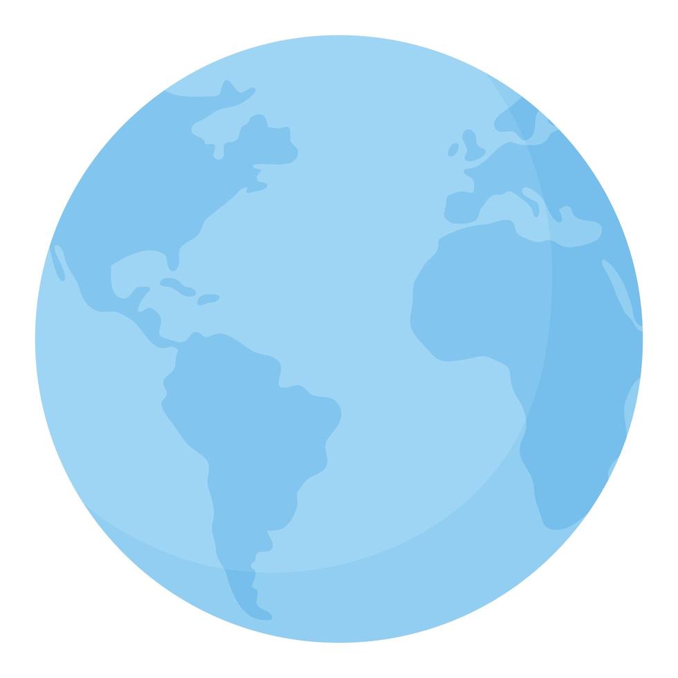 planet map icon vector