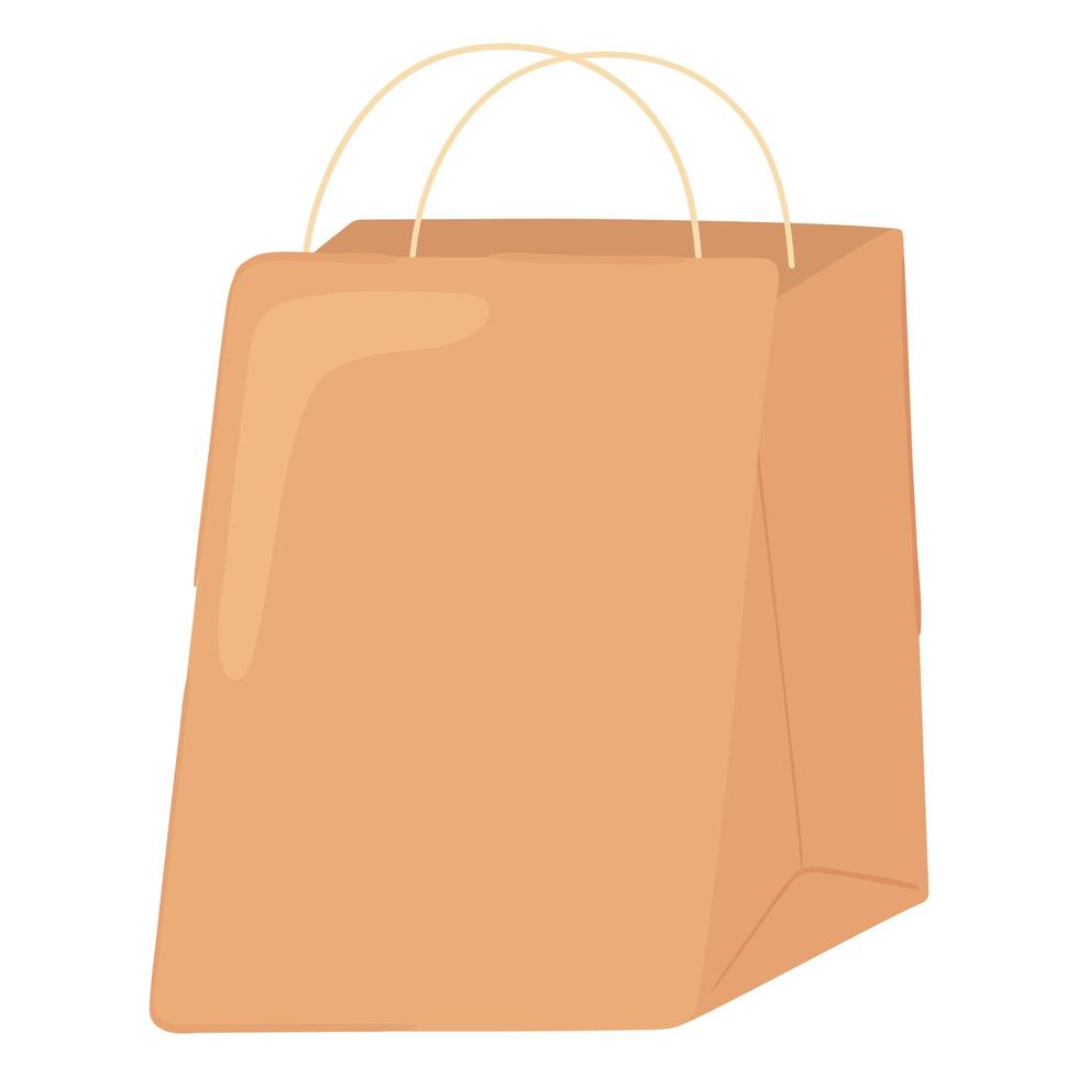 bolsa de papel de compras vector