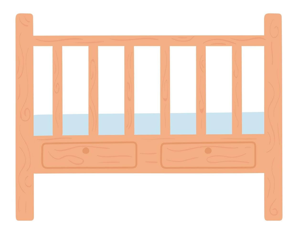 baby crib icon vector