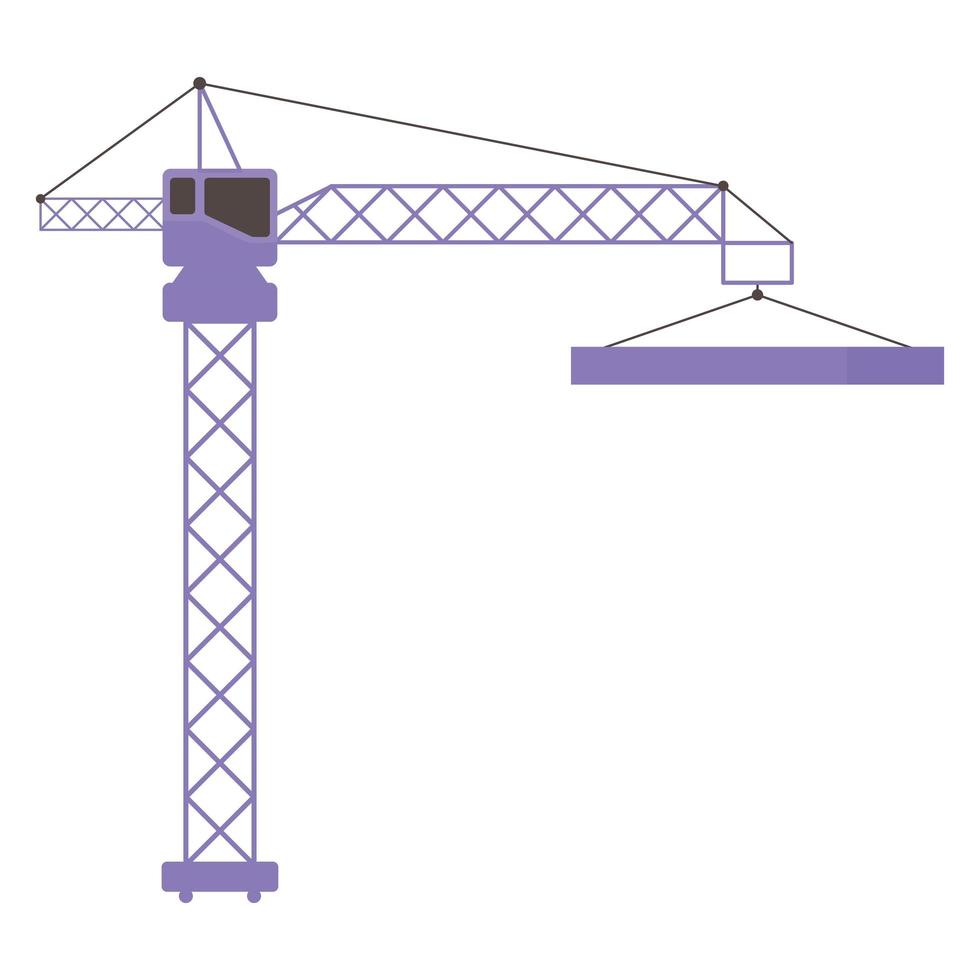 construction crane icon vector