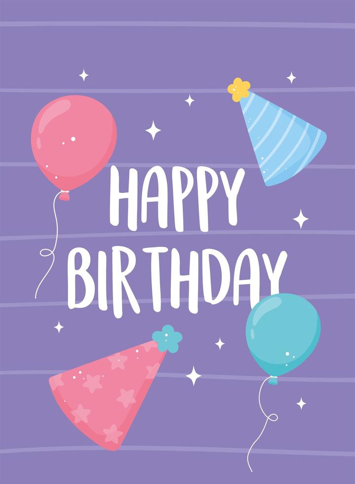 happy birthday card vector