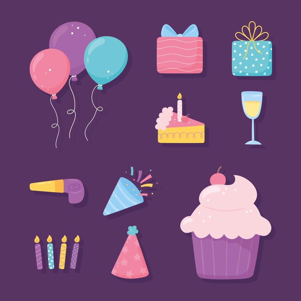 birthday party celebration vector