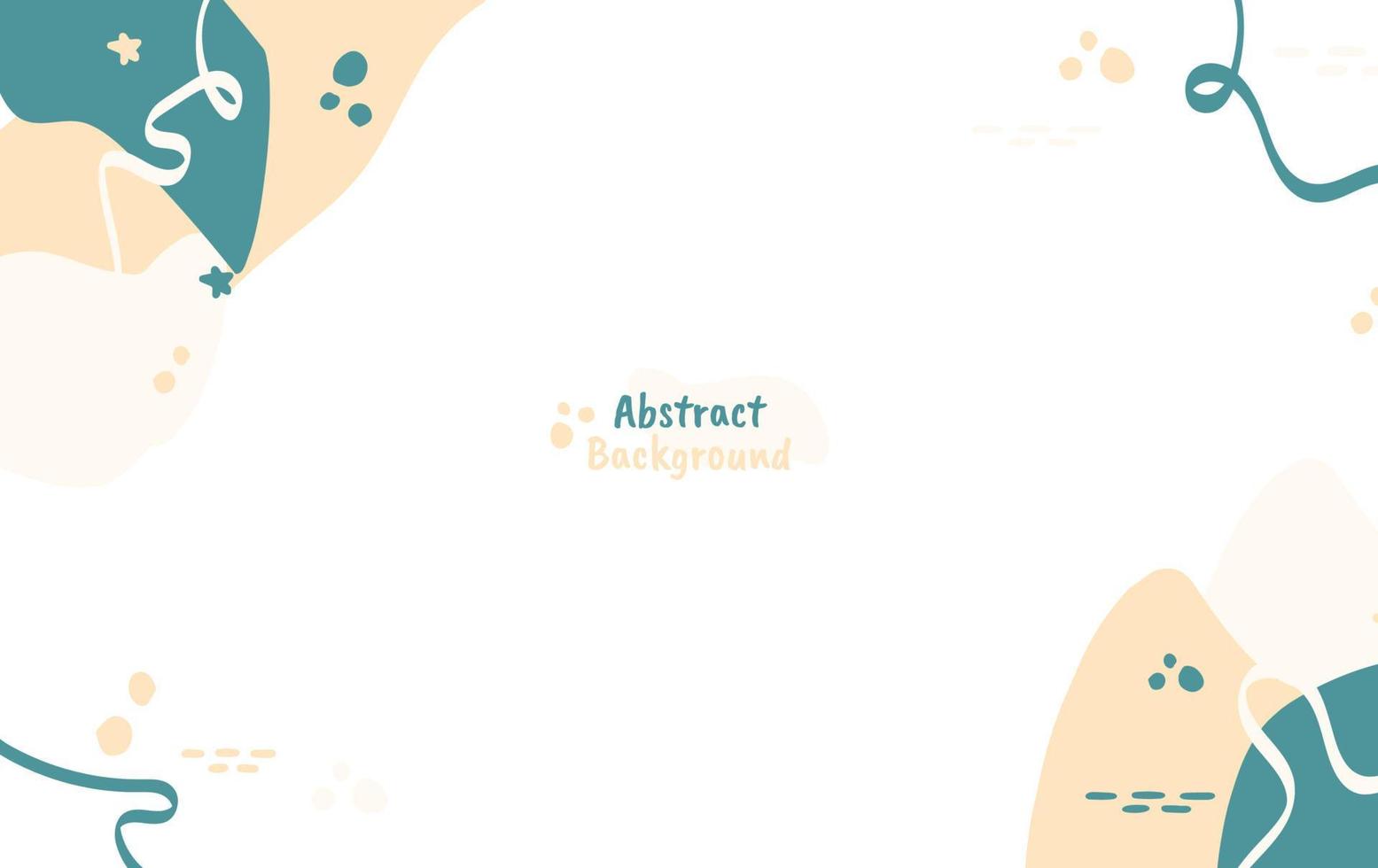 Minimal and tosca abstract wall arts vector collection. Soft earth tones color, Organic shape hand draw background design for wall framed prints, canvas prints, poster, home decor, cover, wallpaper.