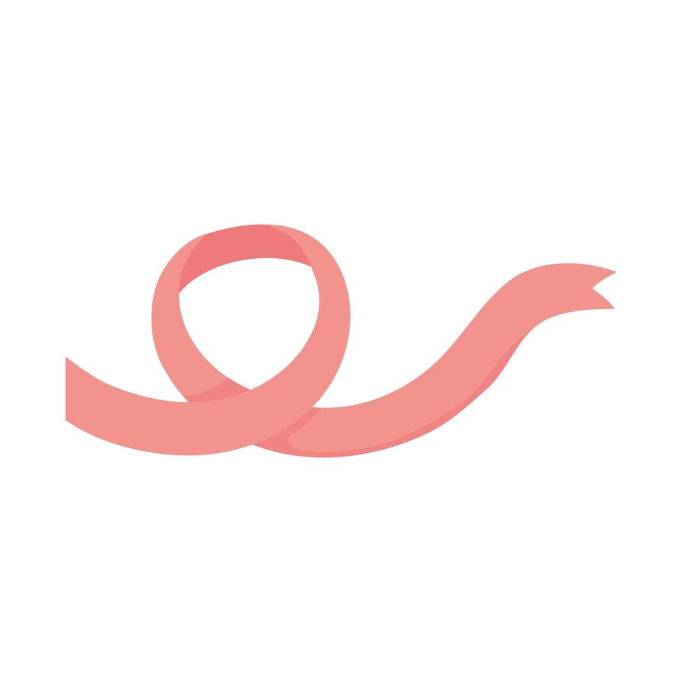 pink ribbon decoration vector
