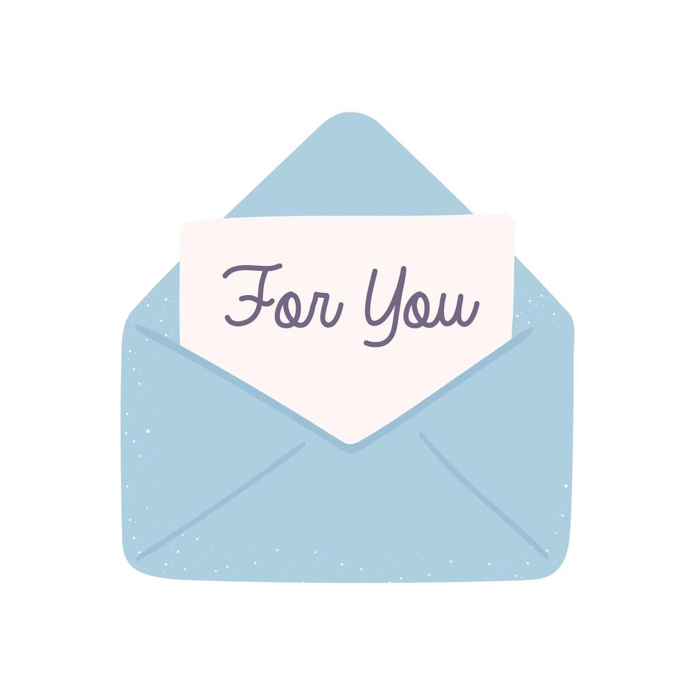 open envelope with letter vector