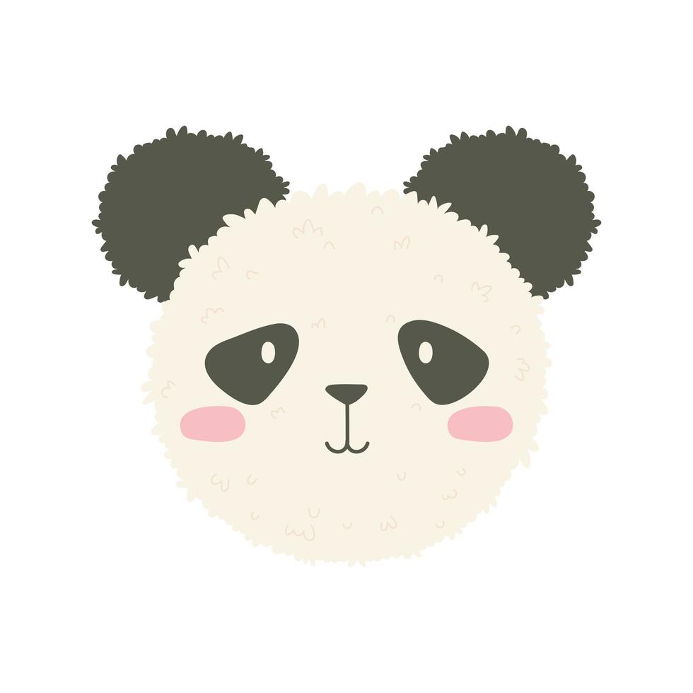cute panda onigiri vector