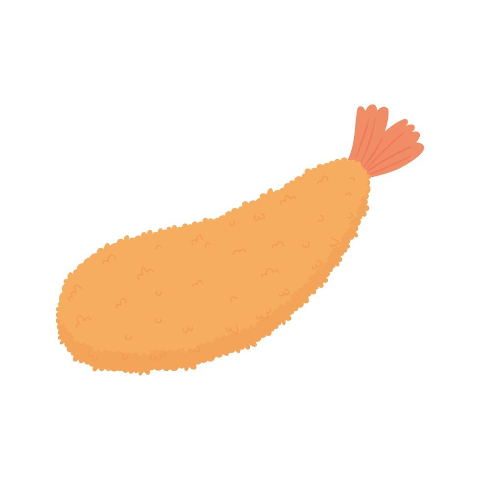 tempura shrimp food vector