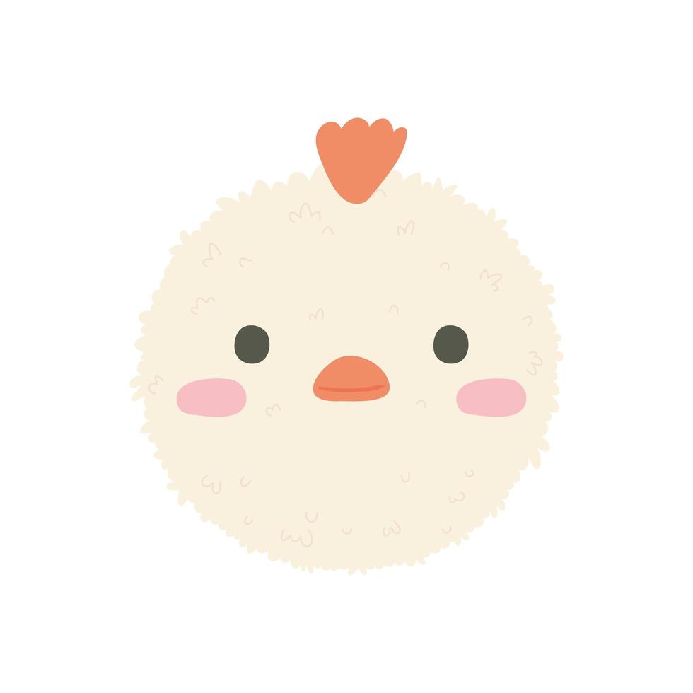 cute chicken onigiri vector