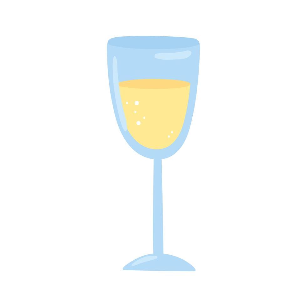 wine glass drink vector