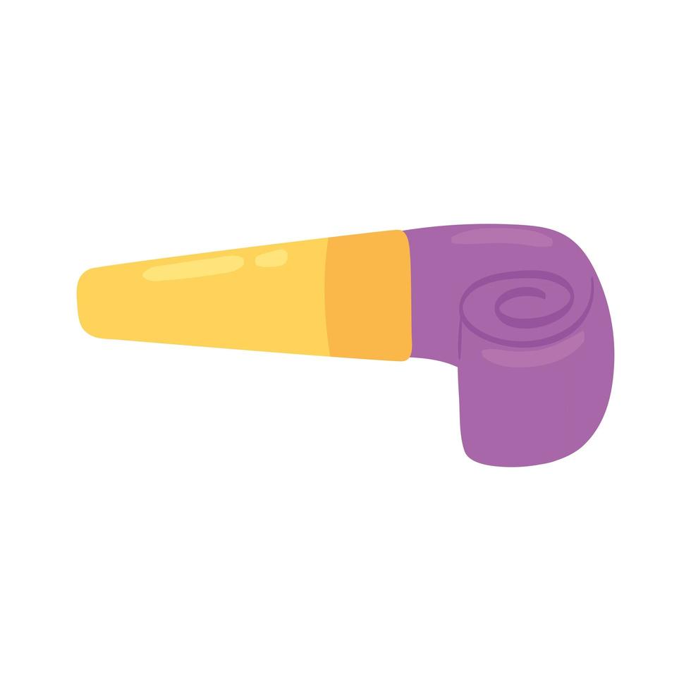 party whistle icon vector