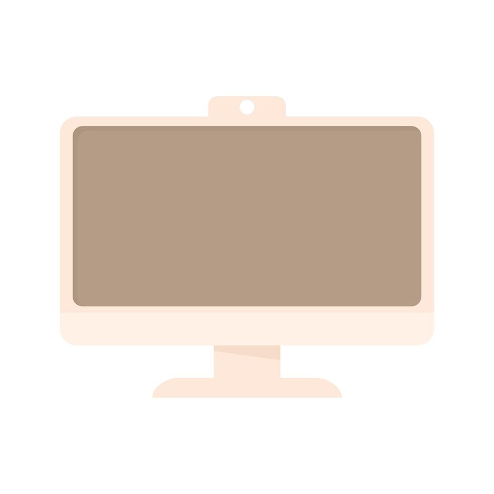 computer and webcam vector