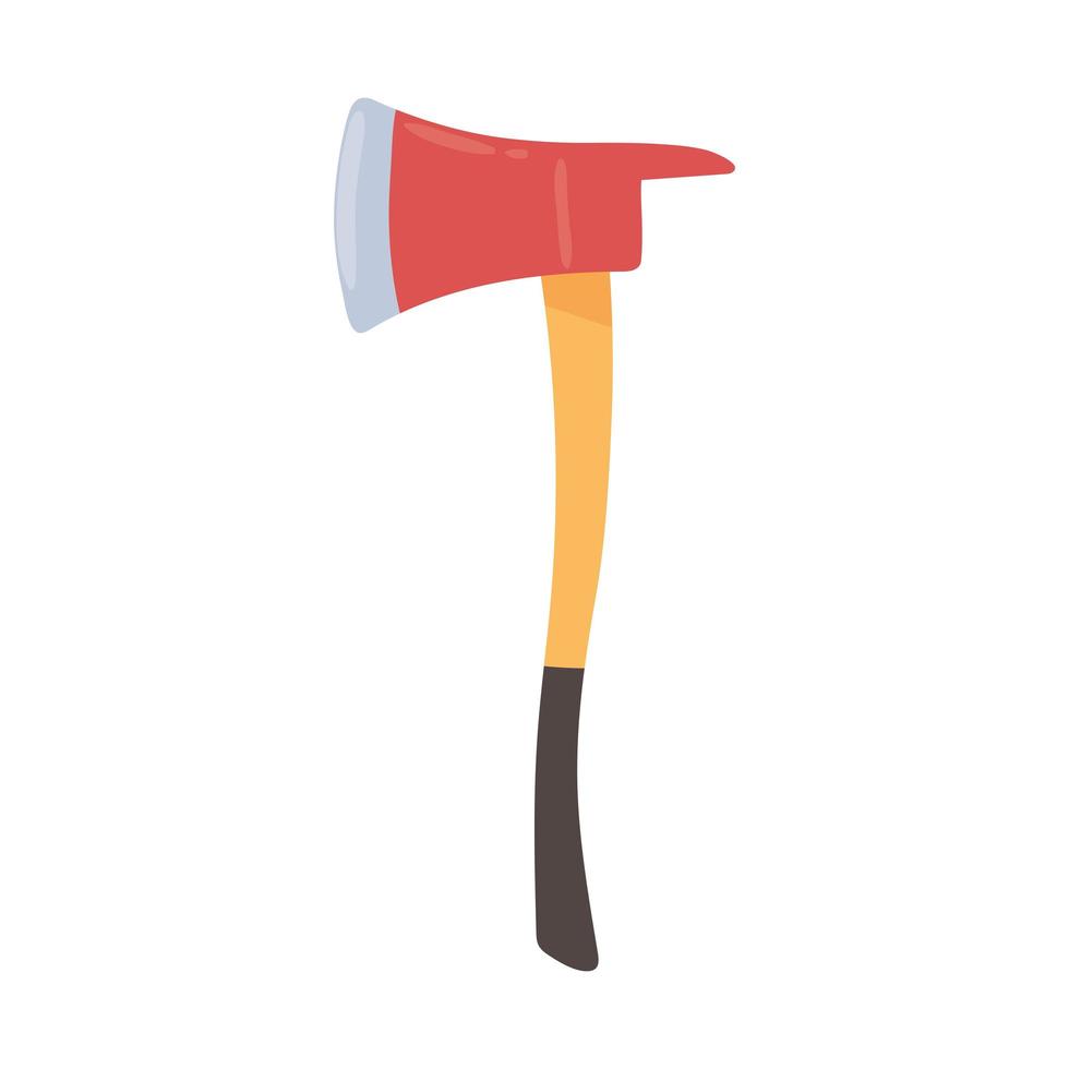 firefighter axe tool vector