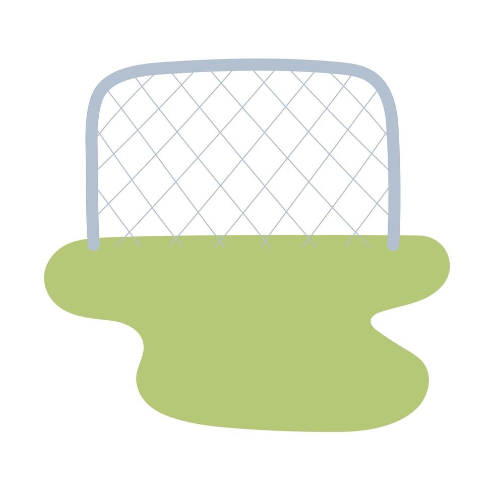 soccer fiel goal vector