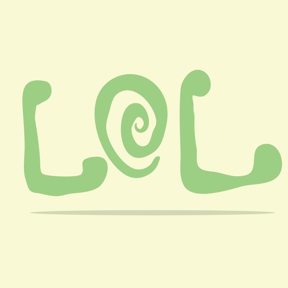 Lol. laughing out loud vector