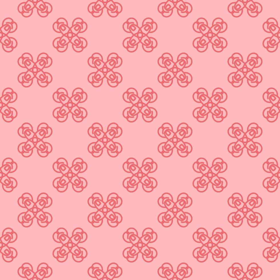 Pattern design with flower motif in nature concept vector
