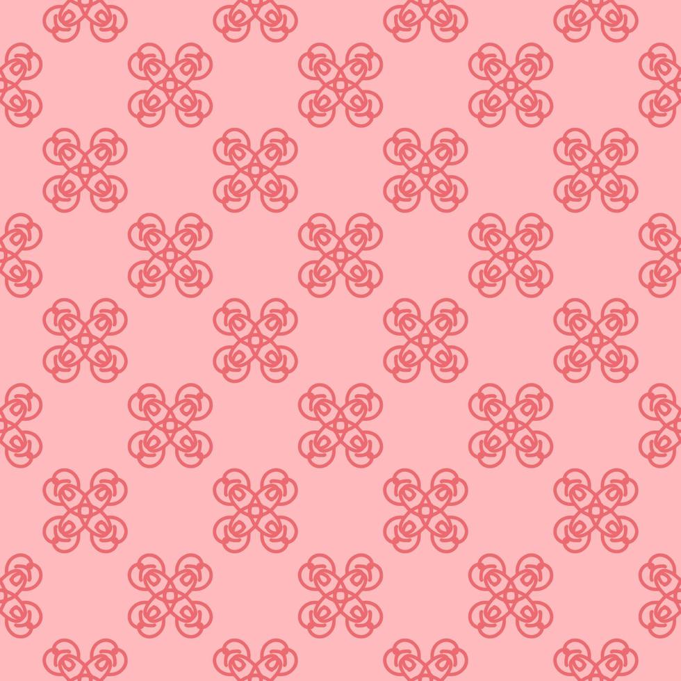 Pattern design with flower motif in nature concept vector