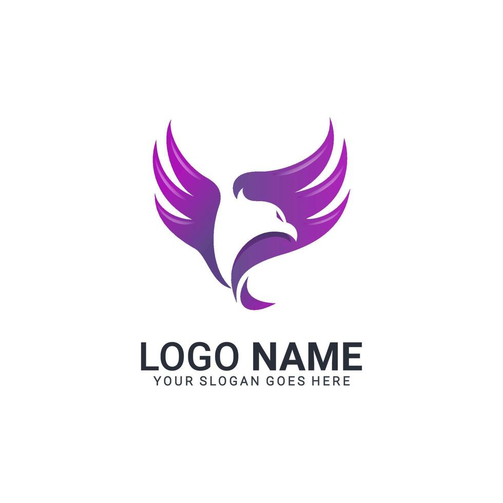 Modern Bird logo design. Vector editable design.
