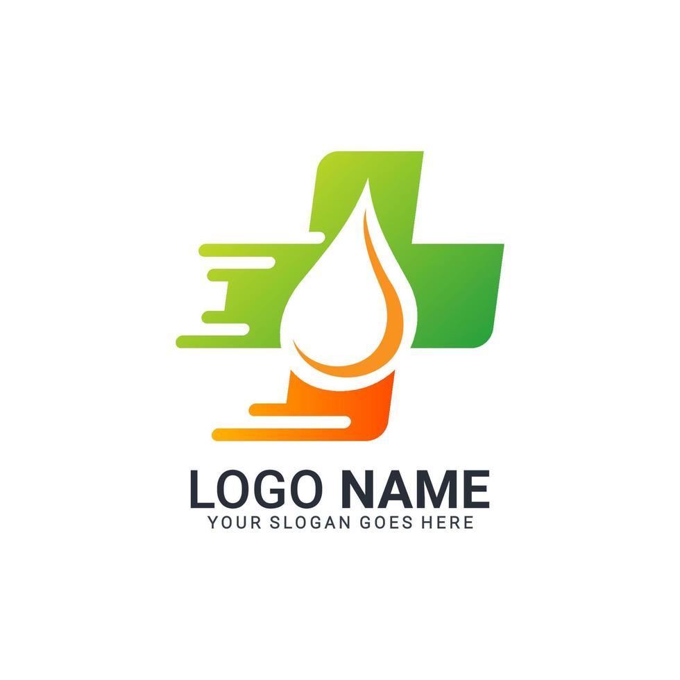 Core medical logo design. Editable modern logo design vector