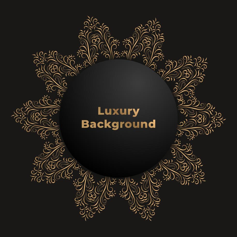 Luxury mandala background vector