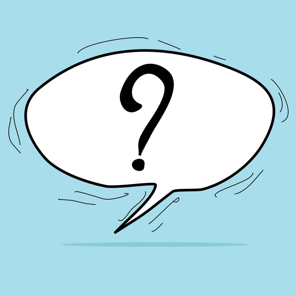 Speech bubbles with question mark vector